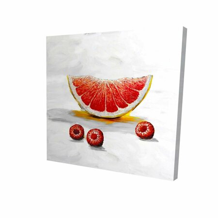 FONDO 12 x 12 in. Grapefruit Slice-Print on Canvas FO2789329